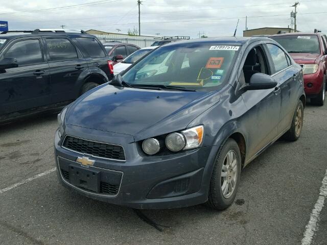 1G1JC5SH2D4240802 - 2013 CHEVROLET SONIC LT GRAY photo 2