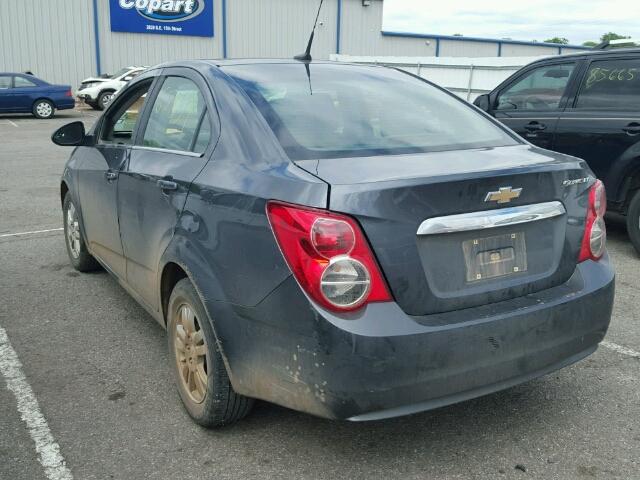 1G1JC5SH2D4240802 - 2013 CHEVROLET SONIC LT GRAY photo 3