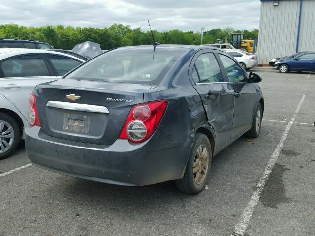 1G1JC5SH2D4240802 - 2013 CHEVROLET SONIC LT GRAY photo 4