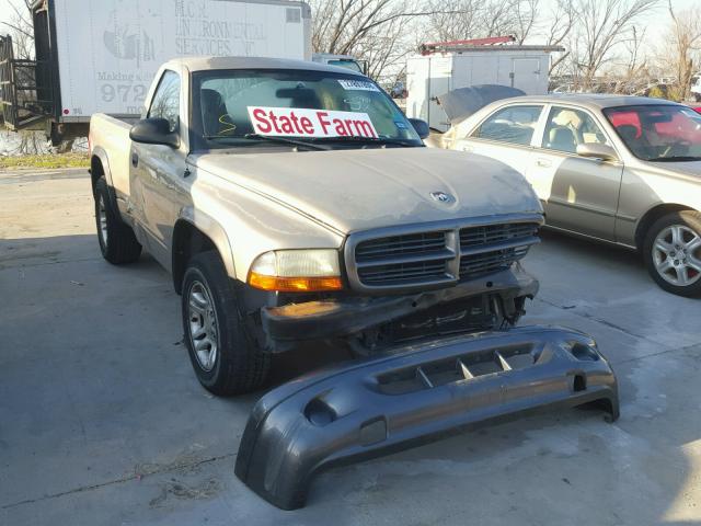 1B7FL16X32S527971 - 2002 DODGE DAKOTA BAS BROWN photo 1