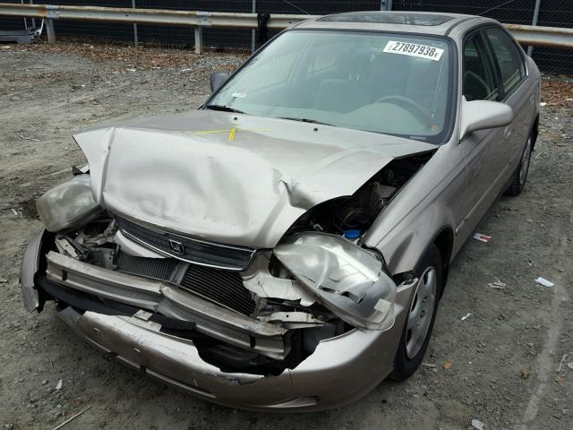1HGEJ8641YL021186 - 2000 HONDA CIVIC EX ვერცხლისფერი ფოტო 2