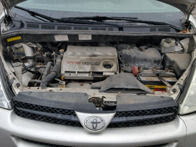 5TDZA22C94S054228 - 2004 TOYOTA SIENNA XLE GRAY photo 7