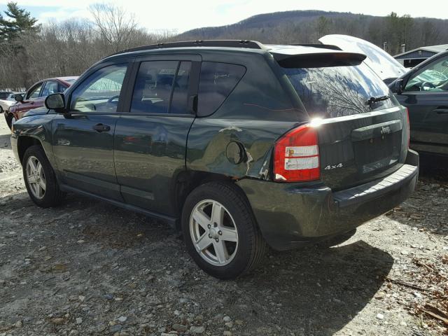 1J8FF47W27D161102 - 2007 JEEP COMPASS GREEN photo 3