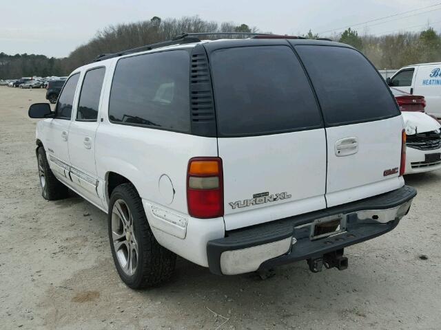 3GKEC16T41G161974 - 2001 GMC YUKON XL C WHITE photo 3