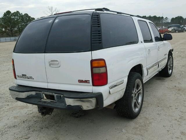 3GKEC16T41G161974 - 2001 GMC YUKON XL C WHITE photo 4