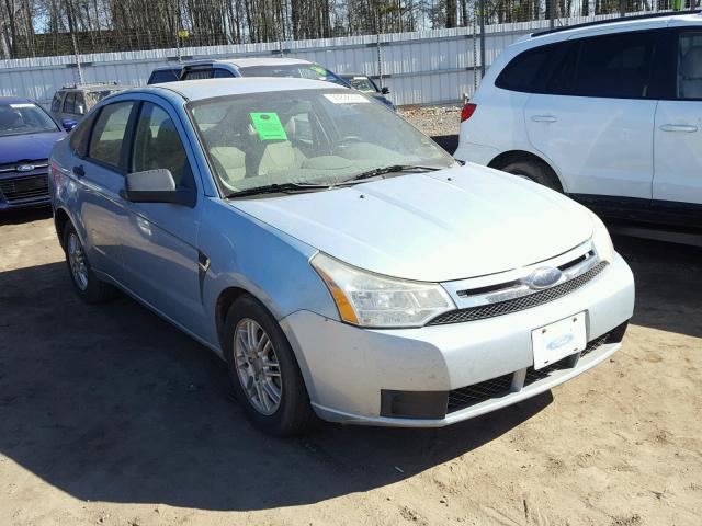 1FAHP35N98W146206 - 2008 FORD FOCUS SE BLUE photo 1