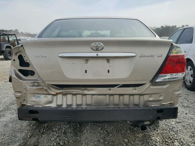 4T1BE32K46U718416 - 2006 TOYOTA CAMRY LE GOLD photo 9