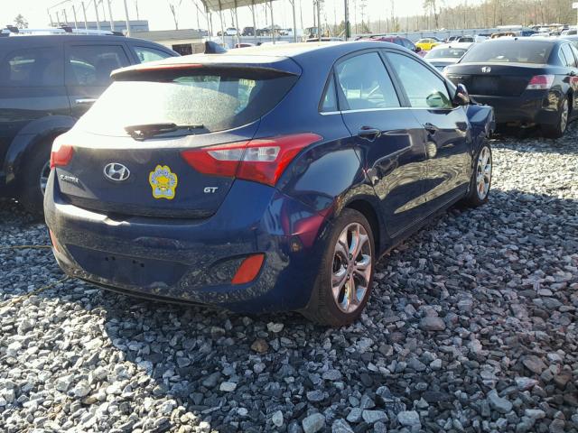 KMHD35LE9DU062469 - 2013 HYUNDAI ELANTRA GT BLUE photo 4