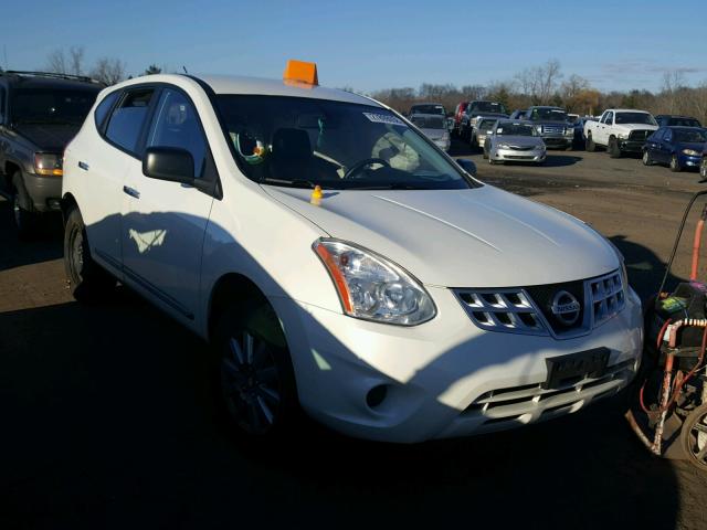 JN8AS5MVXDW106657 - 2013 NISSAN ROGUE S WHITE photo 1