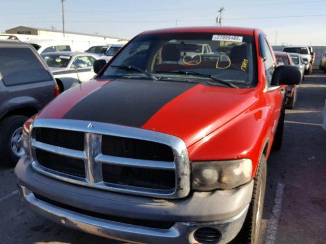 1D7HA16K92J170813 - 2002 DODGE RAM 1500 RED photo 2