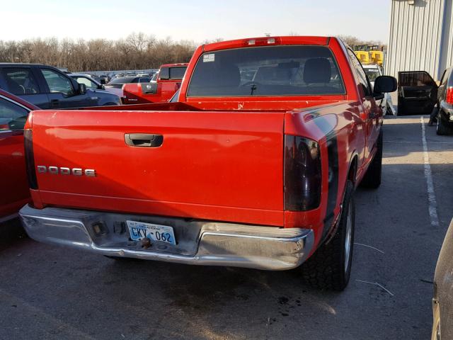 1D7HA16K92J170813 - 2002 DODGE RAM 1500 RED photo 4