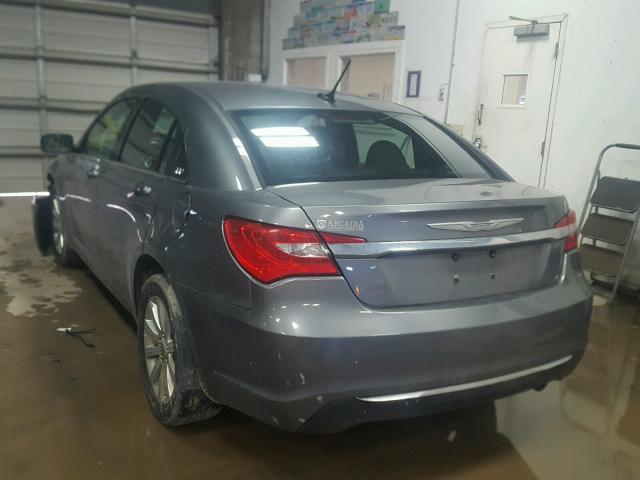 1C3CCBBB5CN105773 - 2012 CHRYSLER 200 TOURIN GRAY photo 3