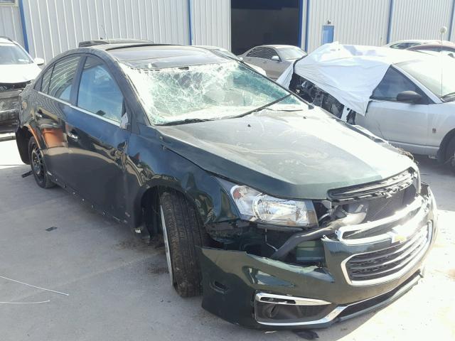 1G1PG5SB7F7114723 - 2015 CHEVROLET CRUZE LTZ GREEN photo 1