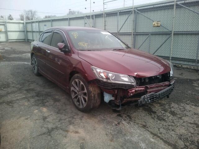 1HGCR2F52EA039760 - 2014 HONDA ACCORD SPO BURGUNDY photo 1