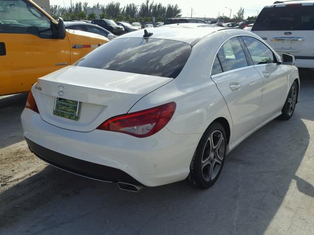 WDDSJ4EB5EN039089 - 2014 MERCEDES-BENZ CLA 250 WHITE photo 4