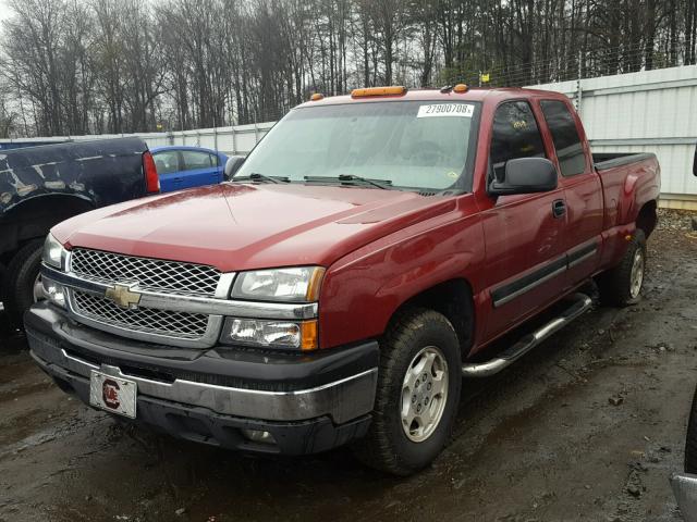 2GCEK19T931367152 - 2003 CHEVROLET SILVERADO MAROON photo 2