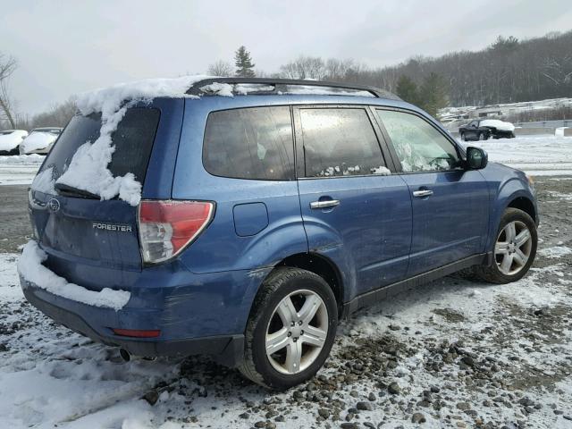 JF2SH64649H760953 - 2009 SUBARU FORESTER 2 BLUE photo 4