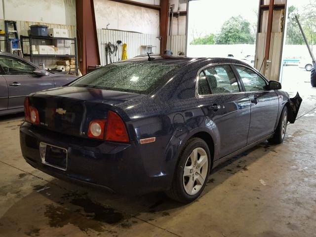 1G1ZG57B49F185843 - 2009 CHEVROLET MALIBU LS ლურჯი ფოტო 4