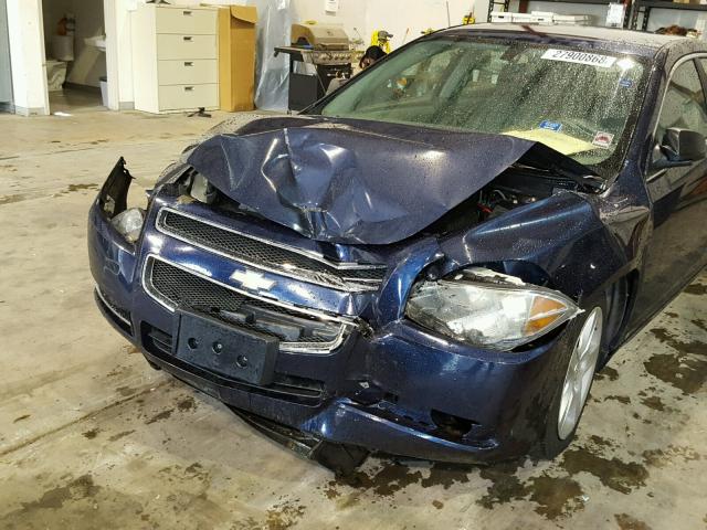 1G1ZG57B49F185843 - 2009 CHEVROLET MALIBU LS ლურჯი ფოტო 9