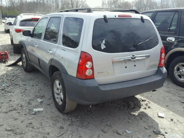 4F2YZ02Z06KM20990 - 2006 MAZDA TRIBUTE I SILVER photo 3