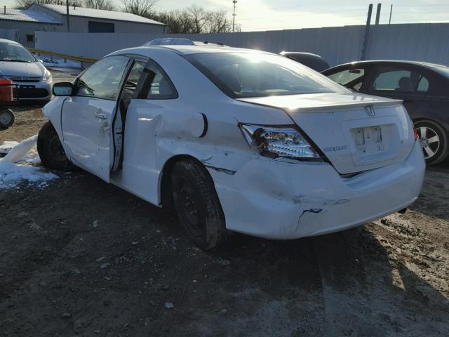 2HGFG1B62AH514167 - 2010 HONDA CIVIC LX WHITE photo 3