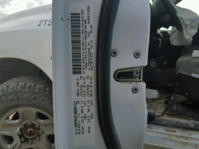 3C63R3GL4EG264904 - 2014 RAM 3500 ST WHITE photo 10