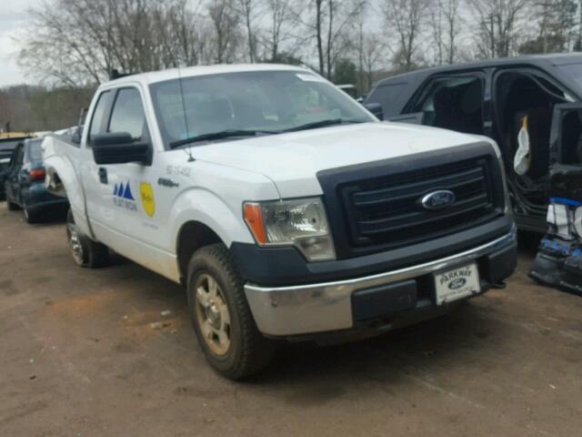 1FTEX1EM3EFC27951 - 2014 FORD F150 SUPER WHITE photo 1