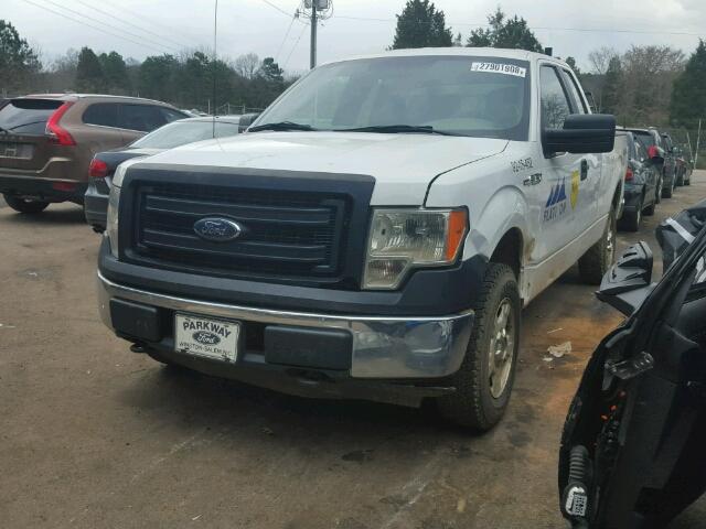 1FTEX1EM3EFC27951 - 2014 FORD F150 SUPER WHITE photo 2