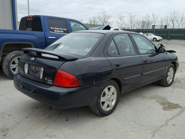 3N1CB51D56L539069 - 2006 NISSAN SENTRA 1.8 BLACK photo 4