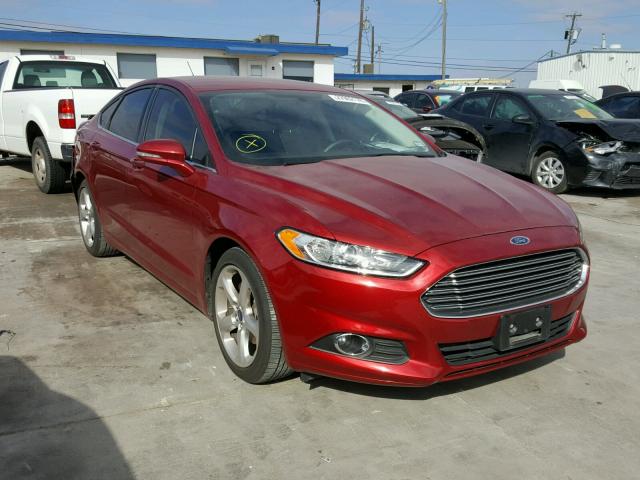 3FA6P0H77GR366013 - 2016 FORD FUSION SE RED photo 1