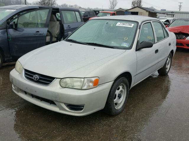 2T1BR12E82C585240 - 2002 TOYOTA COROLLA CE GRAY photo 2