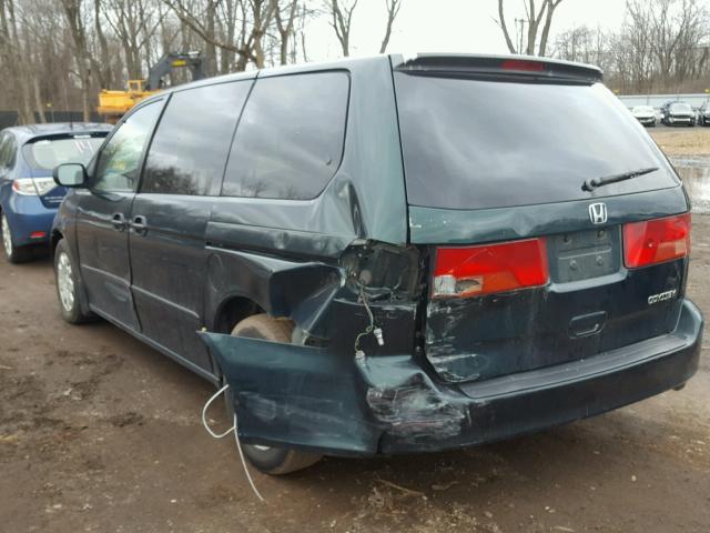 2HKRL1851YH527502 - 2000 HONDA ODYSSEY LX GREEN photo 3