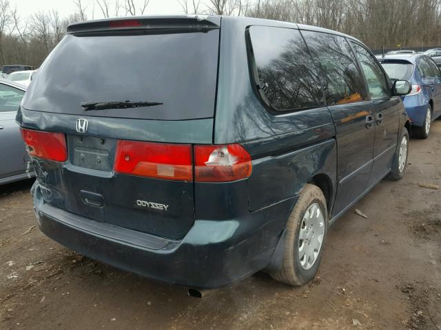 2HKRL1851YH527502 - 2000 HONDA ODYSSEY LX GREEN photo 4