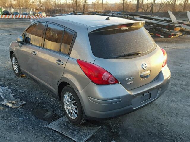 3N1BC13E08L396168 - 2008 NISSAN VERSA S GRAY photo 3