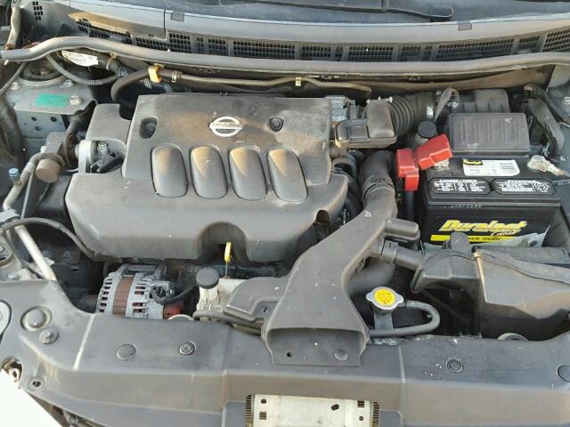 3N1BC13E08L396168 - 2008 NISSAN VERSA S GRAY photo 7