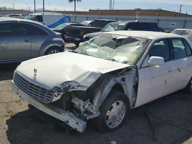 1G6KD54Y45U267963 - 2005 CADILLAC DEVILLE WHITE photo 9