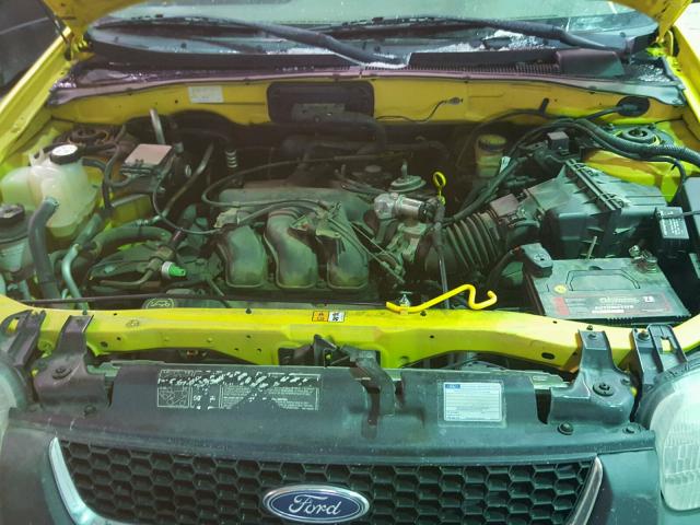 1FMYU04141KB12215 - 2001 FORD ESCAPE XLT YELLOW photo 7