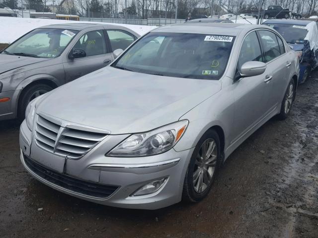 KMHGC4DD1DU210286 - 2013 HYUNDAI GENESIS 3. SILVER photo 2