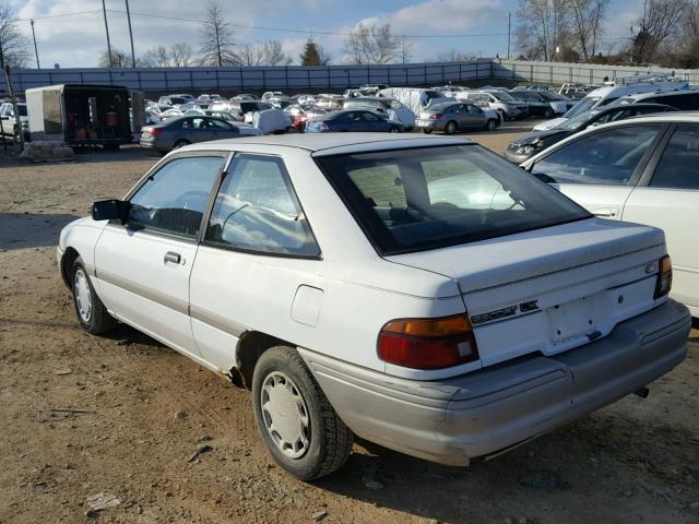 1FAPP11J6NW158909 - 1992 FORD ESCORT LX WHITE photo 3