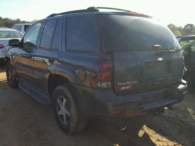 1GNDS13S352144692 - 2005 CHEVROLET TRAILBLAZE BLACK photo 3