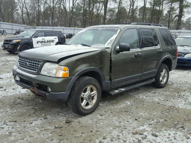 1FMZU73W63UC72856 - 2003 FORD EXPLORER X GREEN photo 2