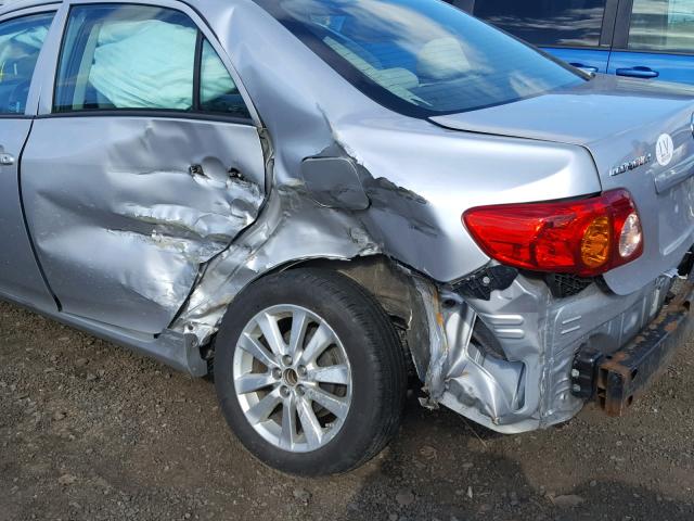 2T1BU40E39C114514 - 2009 TOYOTA COROLLA BA SILVER photo 9