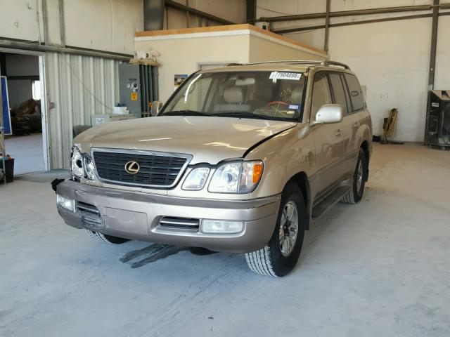 JTJHT00WX23518730 - 2002 LEXUS LX 470 BEIGE photo 2