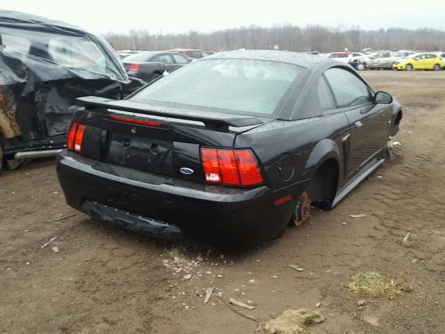 1FAFP40443F342154 - 2003 FORD MUSTANG BLACK photo 4