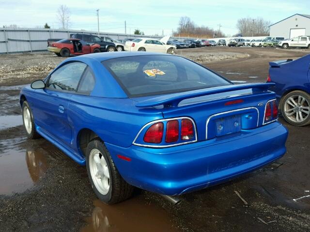 1FAFP42X3WF144239 - 1998 FORD MUSTANG GT BLUE photo 3