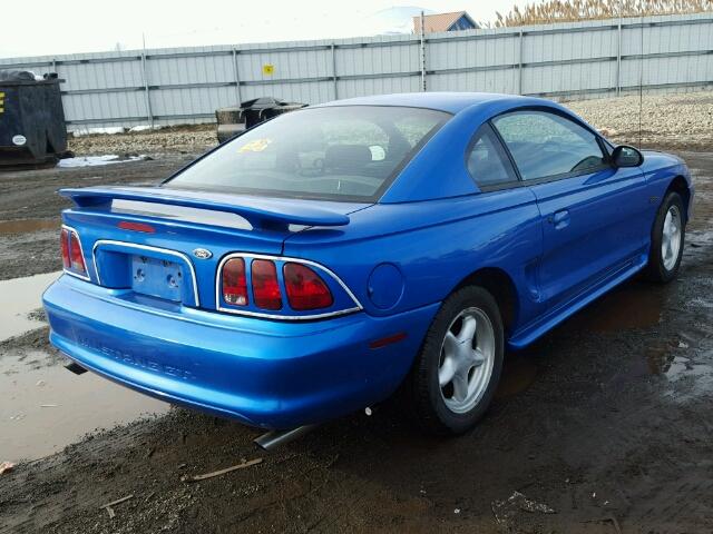 1FAFP42X3WF144239 - 1998 FORD MUSTANG GT BLUE photo 4