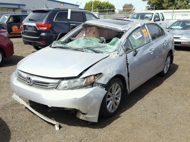 19XFB2F87CE319274 - 2012 HONDA CIVIC EX Gümüş foto 2