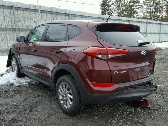 KM8J2CA47JU611859 - 2018 HYUNDAI TUCSON SE BURGUNDY photo 3