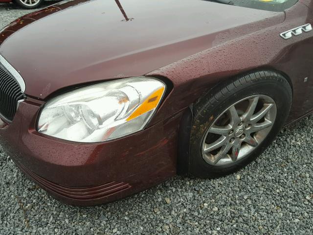 1G4HD57236U248302 - 2006 BUICK LUCERNE CX MAROON photo 9