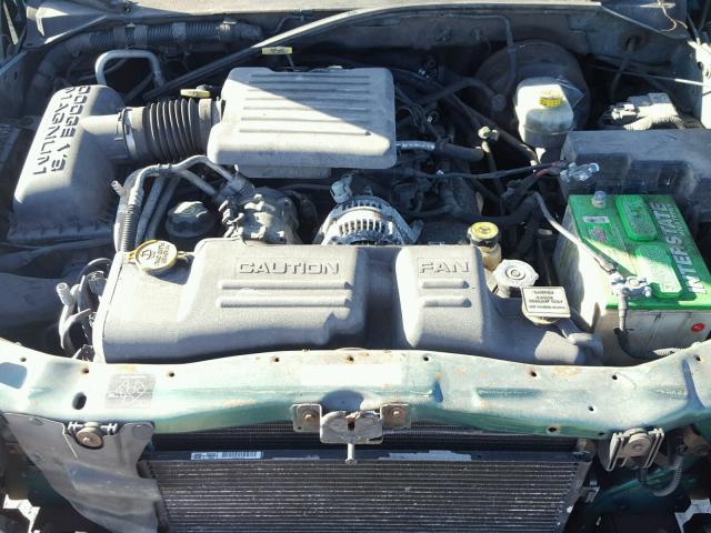 1B4HS48N42F205757 - 2002 DODGE DURANGO SL GREEN photo 7